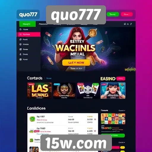 Análise da interface do usuário do site quo777